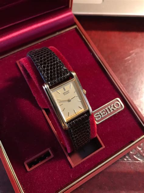 seiko tank watch women's.